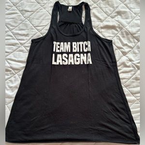 Black constantly varied gear tank top